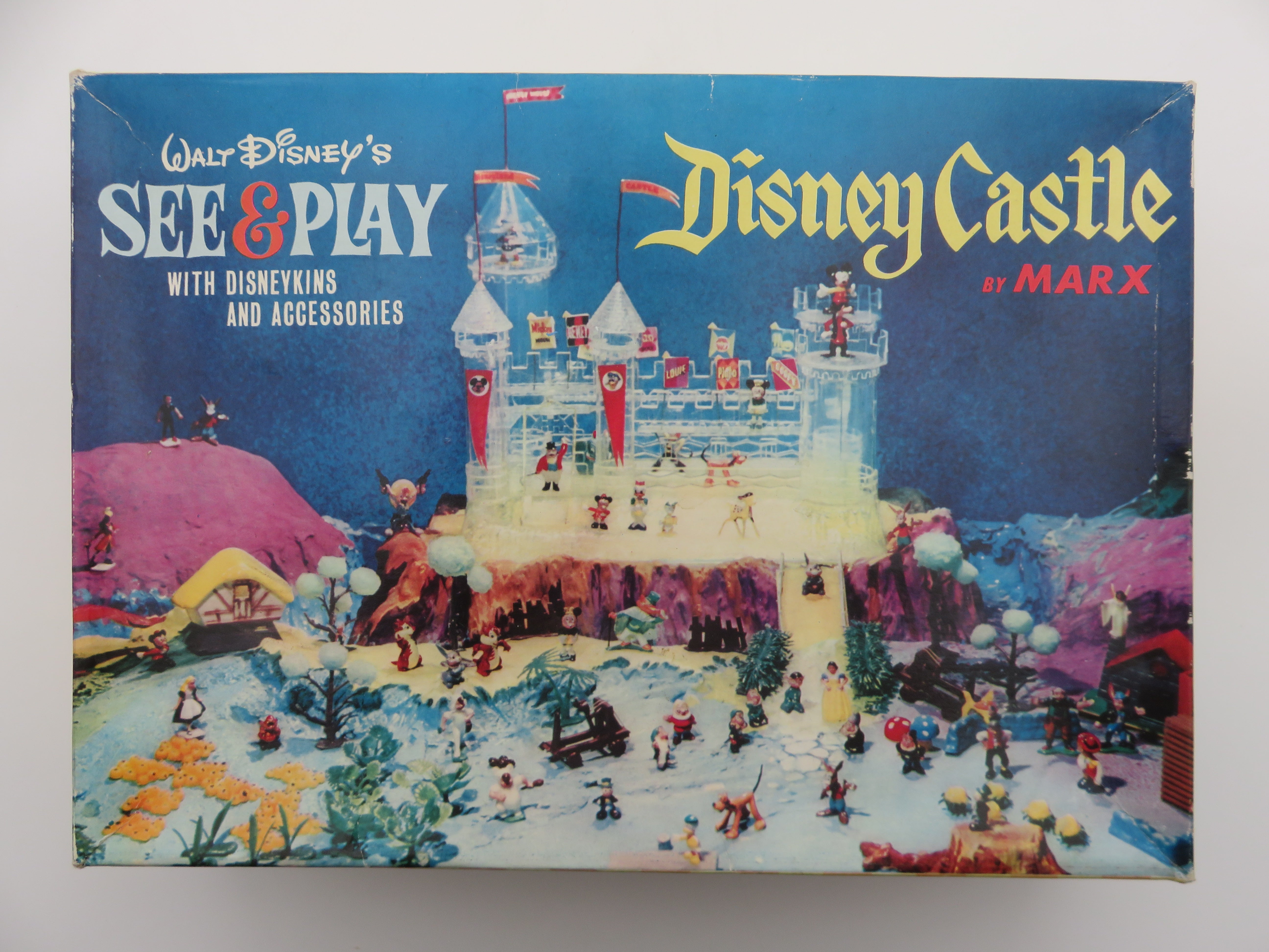 VINTAGE See & Play Disney Castle Playset - Louis Marx & Co./Marx Toys (c. 1960s) Disneykins Collectible